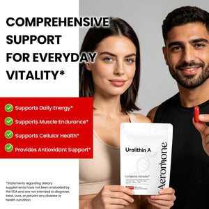 Urolithin A Supplement, 2000mg 6 in 1 Vital Longevity Blend - 120 Softgels | with Liposomal NAD+, CoQ10, Trans-Resveratrol, TMG, PQQ丨for Cellular Renewal* & Healthy Aging*, Mitochondrial Support*