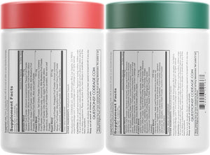 Codeage InstantFood Easy Veggies + Fast Fruits Bundle – Vegetable & Fruit Blend Capsule Supplement – Plant-Based Phytonutrient Formula – Vegan, Non-GMO – 180 Capsules