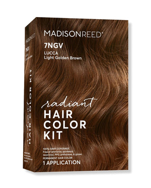 Madison Reed Radiant Hair Color Kit - 5NGM Dark Cinnamon Brown with Gold Mahogany Tones (Catania Brown), Dimensional Gray Hair Blending Permanent Hair Dye, PPD-Free & Ammonia-Free, 1 Pack