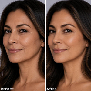 LUMINESS Liquid Mirage Color Changing Foundation for Mature Skin, Skincare-Infused Makeup with Hyaluronic Acid & Vitamin E, Hydrating Liquid Foundation & Concealer Hybrid, Hypoallergenic (Medium)