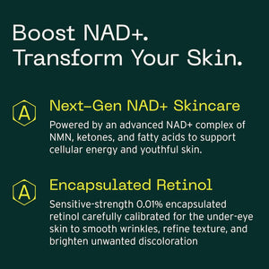 Aramore NAD+ Cell Energizing Treatment, Skin Care for Face (50ml) | Targets the Look of 12 Signs of Aging, Visibly Firms, Smooths & Hydrates Skin, Vegan, Fragrance-Free, Clinically Tested