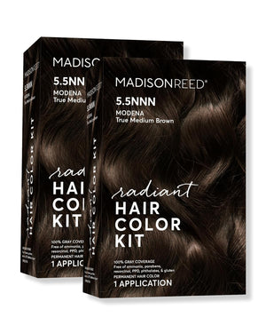 Madison Reed Radiant Hair Color Kit - 5NGM Dark Cinnamon Brown with Gold Mahogany Tones (Catania Brown), Dimensional Gray Hair Blending Permanent Hair Dye, PPD-Free & Ammonia-Free, 1 Pack