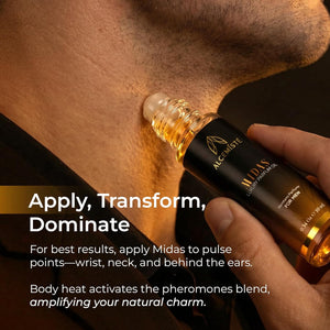 Concentrated Cologne For Men - Long-Lasting Mens Cologne - Pheromones-Infused Oil-Based Perfume For Him - Intense Formula - Travel Size, Rollerball Fragrance - 0.34 oz (10 mL)