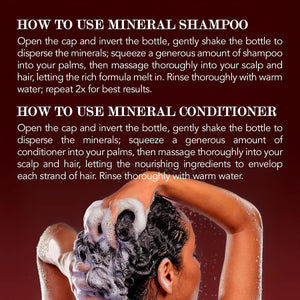 Saphira Healing Repair Shampoo & Conditioner Duo – Dead Sea Mineral Hair Repair Set for Dry & Damaged Hair – Hydrating Strength & Shine – Professional Hair Care (34oz/1 Liter)