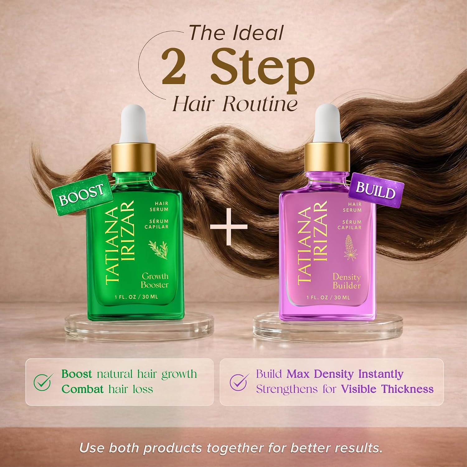 Hair Serum for Hair Growth Serum Women Made in USA - 3 Pack Scalp Serum for Hair Growth Non-Greasy Rosemary & Amla Hair Care Vegan 1 Oz Hair Loss Treatment for Women Regrowth Treatment
