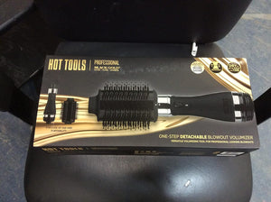 HOT TOOLS Professional Black Gold Detachable One-Step Volumizer and Hair Dryer, 2.8 inch Barrel