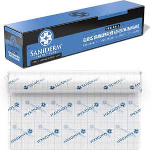 Saniderm Original Tattoo Aftercare Bandage (Extra Large Roll, 10.2 in x 8 yd)