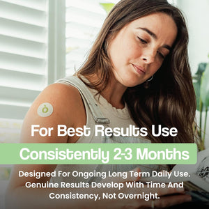Vytadose Collagen Glow Beauty Restore Patches | 5X Stronger Formula | Collagen Peptides, Vitamin C, Pro-Retinol, Coq10, Hyaluronic Acid & Biotin for Hair Growth | Daily Patch for Skin & Hair Wellness