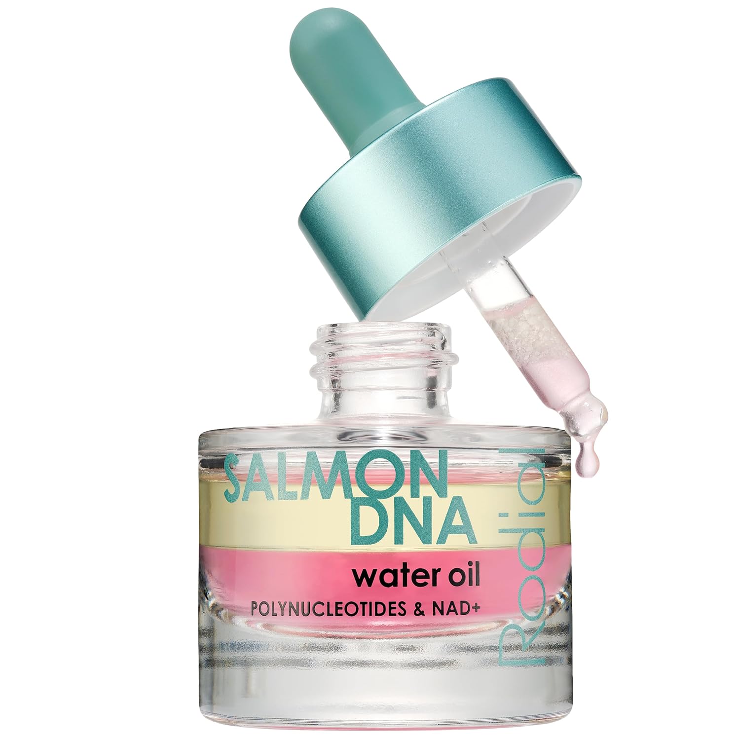 Rodial Salmon DNA Water-Oil Travel Size 0.6 fl oz - Bi-Phase Face Oil with Polynucleotides for Skin Renewal & Radiance, Lightweight Hydrating Skin Treatment