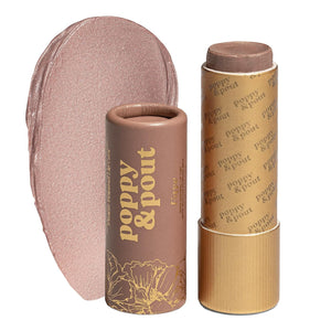 Poppy & Pout All Natural Lip Tint, Cardboard Tube, Hand-Filled, Beeswax, Vitamin E, Coconut Oil, Cruelty Free, All-Natural Shades (Roxie)