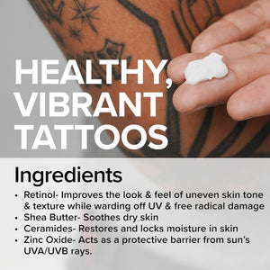 Mad Rabbit Tattoo Care Favorites Kit (3 Piece) - Enhance Balm, Replenish Daily Body Lotion & Defend Mineral Sunscreen SPF 30 - All Skin Types/Full Coverage Tattoo Care Kit