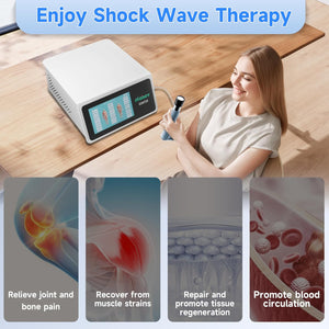 2026 MODOY Advanced Shockwave Therapy Machine, Radial Shockwave FSA or HSA Eligible, Non-Invasive Extracorporeal ESWT Shock Wave Therapy Device, Safe Use, Ideal for Home & Clinical Use(ESWT03_White) | FSA or HSA Eligible Shockwave Therapy Machine