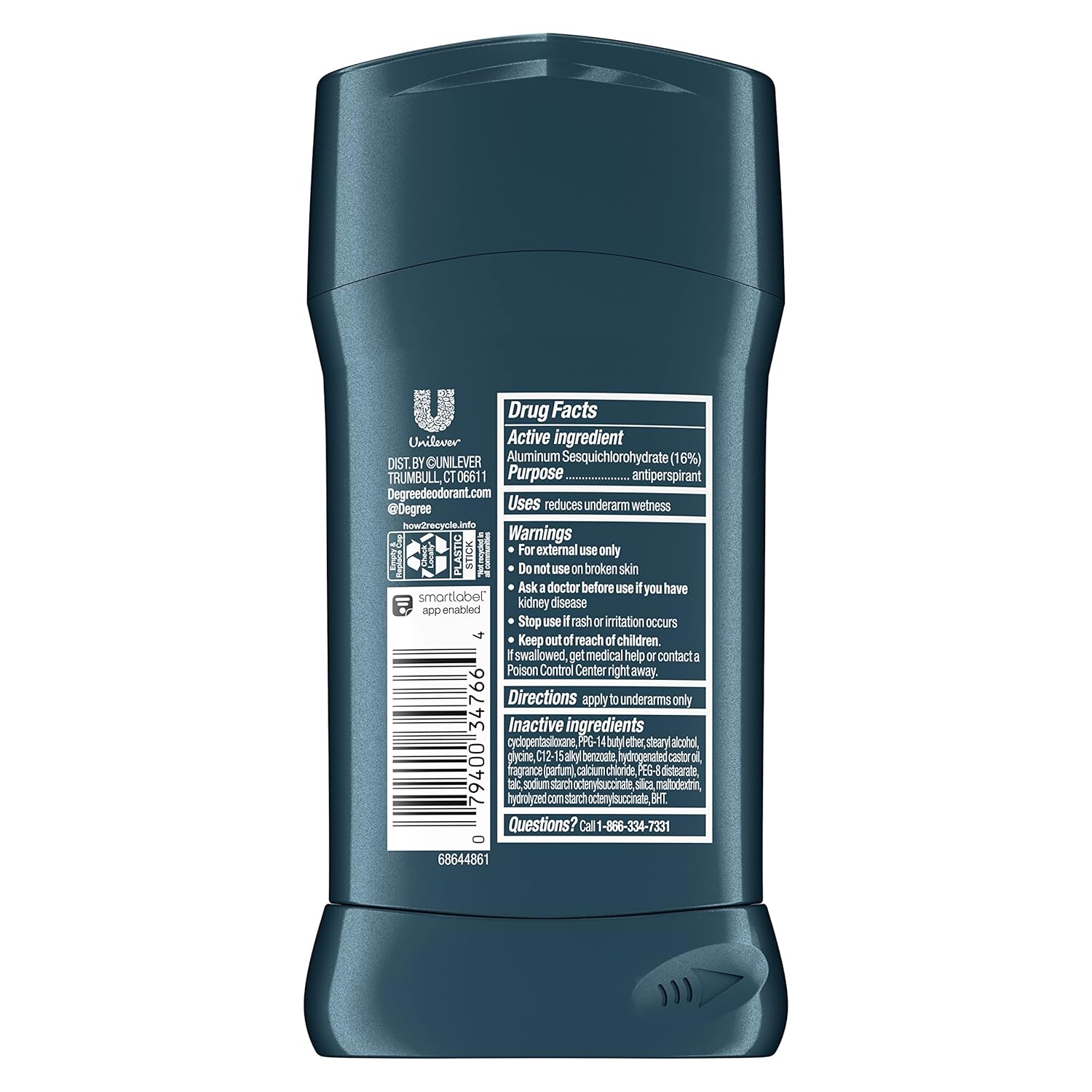 Degree Men Advanced Protection Antiperspirant Deodorant Cool Rush 4 count 72-Hour Sweat and Odor Protection Antiperspirant For Men With MotionSense Technology 2.7 oz