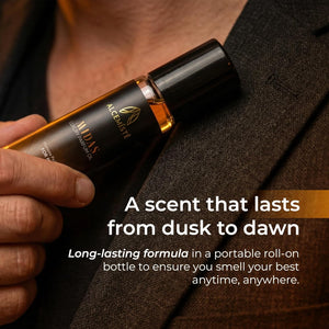 Concentrated Cologne For Men - Long-Lasting Mens Cologne - Pheromones-Infused Oil-Based Perfume For Him - Intense Formula - Travel Size, Rollerball Fragrance - 0.34 oz (10 mL)