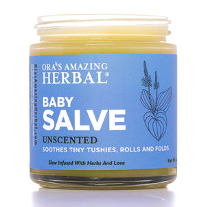 Baby Salve, Diaper Balm Ointment with Organic Coconut Oil, Natural Baby Cream with Calendula, 1 oz Travel Size, Ora's Amazing Herbal