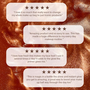 ICONIC LONDON Prep-Set-Glow | Hydrating + Setting + Glowing Spray, 3-in-1 Formula for a Dewy, Radiant Finish