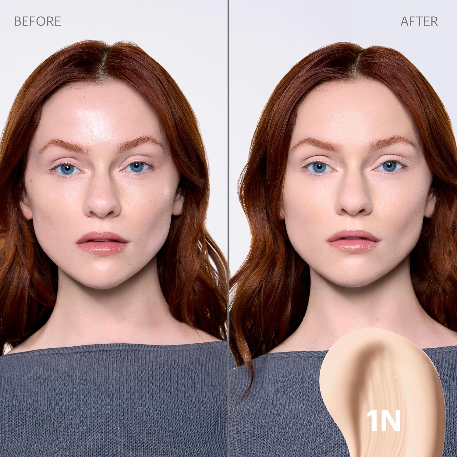 Glo Skin Beauty Modern Matte Foundation, Oil-Free, 1N, 30 mL | Full coverage matte foundation, salicylic acid + niacinamide, non-comedogenic, buildable, oily and acne-prone skin