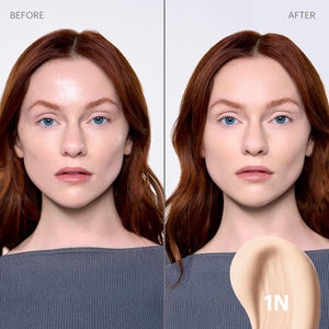 Glo Skin Beauty Modern Matte Foundation, Oil-Free, 1N, 30 mL | Full coverage matte foundation, salicylic acid + niacinamide, non-comedogenic, buildable, oily and acne-prone skin