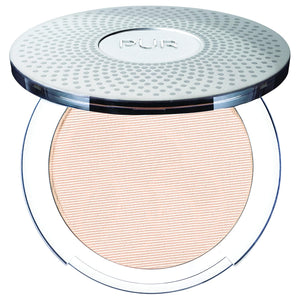 PÜR MINERALS 4-in-1 Pressed Mineral Makeup Powder Foundation with SPF 15 - Concealer & Finishing Compact Pressed Powder for Face - Buildable Medium to Full Coverage Foundation Powder