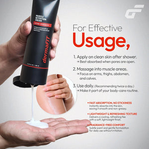 Extra Strength Muscle Maintenance Cream, Post Workout Recovery & Strength, Double-Enhanced Effect of Muscle Loss Prevention, 200ml, No Artificial Fragrance Topical Analgesic for Muscle