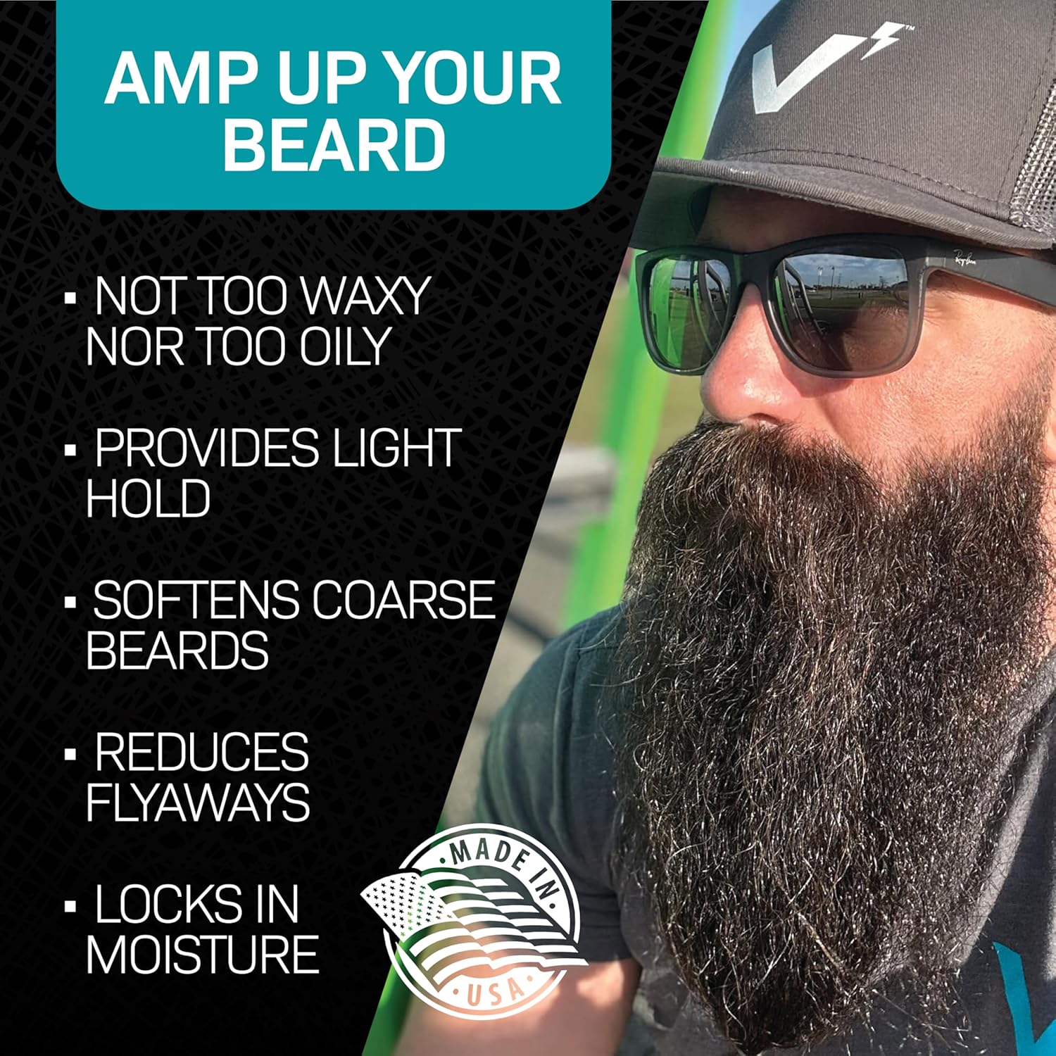 VOLT Grooming Beard Balm for Men, Organic Oils, Bees Wax, Mango & Shea Butter, Beard Care Moisturizer Leave in Conditioner for Beards, Natural Ingredients, Softens & Styles, Fragrance Free, 1.5 Oz