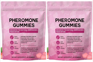Pheromone Gummies Premium Feminine Balance Blend with Maca Beetroot Strawberry Flavor Daily Supplement 60 Count 30 Servings