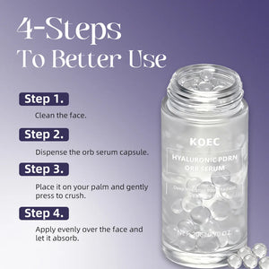 Hyaluronic PDRN Orb Serum, Korean Skincare, Anti-Aging, Skin Repair, Firming, Deep Hydration, Radiance Booster, Wrinkle Care,