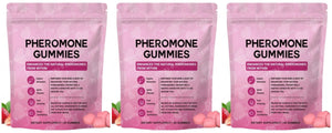 Pheromone Gummies Premium Feminine Balance Blend with Maca Beetroot Strawberry Flavor Daily Supplement 60 Count 30 Servings