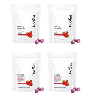 Docteat Urolithin A Gummies Muscle Vitality Support Cellular Energy Mitochondrial Health Daily Wellness Supplement 60 Gummies