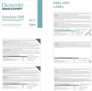 Dulac – Diosmin Omniven 500, Food Supplement for Leg Support Circulation, 120 Ta