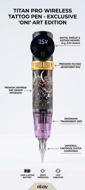 Wireless Adjustable Rotary Tattoo Pen Machine Compatible With Major Cartridges